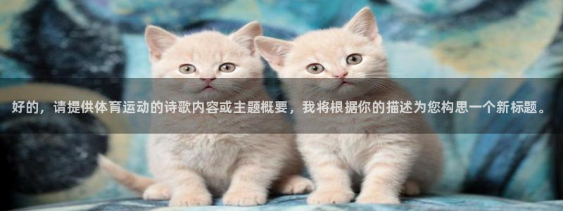 3377体育官方正版app集团：好的，请提供体育运动的诗歌内