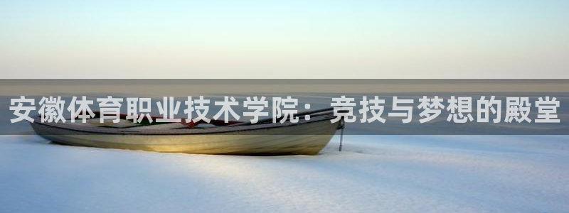 3377体育官方集团官网：安徽体育职业技术学院：竞技