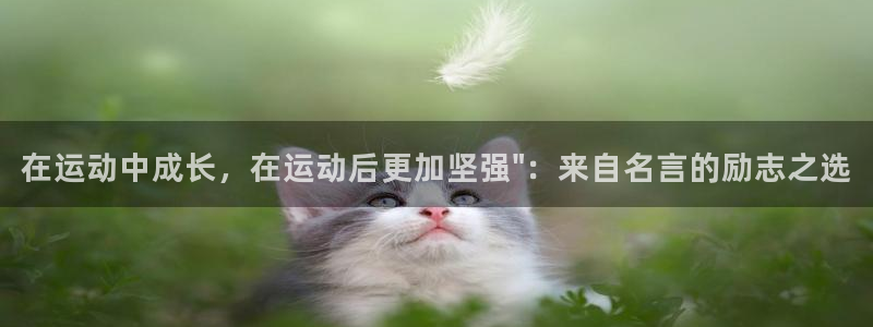 3377体育官网下载招商电话:在运动中成长,在运动后更加坚强